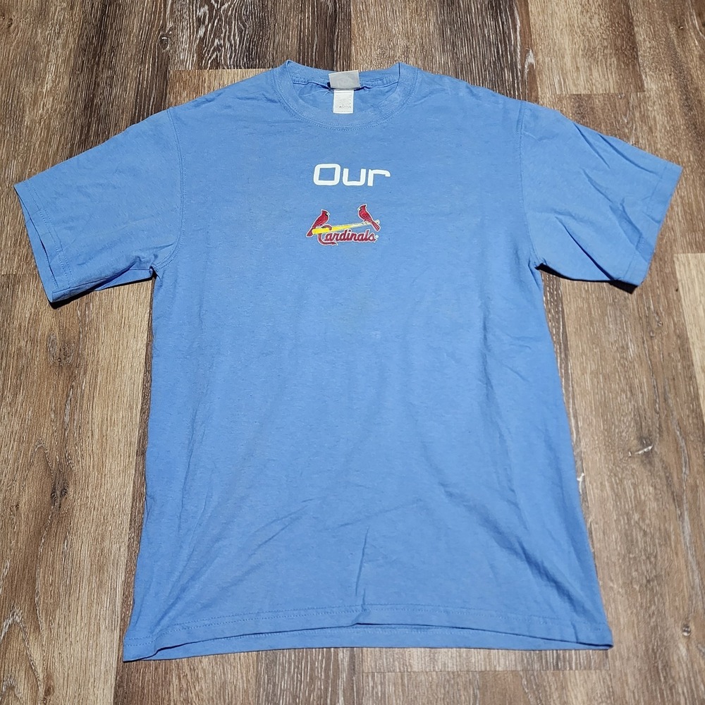Vintage Lee Sport Mens Blue MLB St.‎ Louis Cardinals Baseball T-Shirt Size M